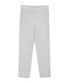 Issey Miyake Ribbed Texture Tailored Trousers Pockets In White