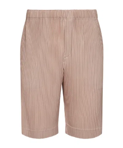 Issey Miyake Elastic-waist Shorts In Pink