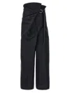 Issey Miyake Black Enfold Trousers In Black