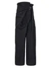 Issey Miyake Black Enfold Trousers In Black