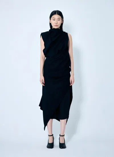 Issey Miyake Entwine Maxi Dress In Black