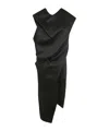 Issey Miyake Enveloping Midi Dress Clothing In Black