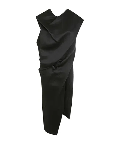 ISSEY MIYAKE ENVELOPING DRAPED DRESS