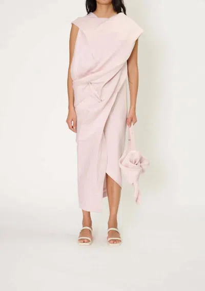 Issey Miyake Enveloping Dress In Pink
