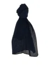 Issey Miyake Blue Colorful Madame-t Small Stole In Black