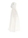 Issey Miyake Basic Madame-t Small Scarves And Foulards White In White