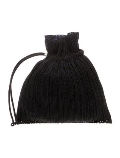 Pre-owned Issey Miyake Evening Bag In Black