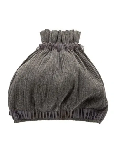 Pre-owned Issey Miyake Evening Bag In Gray