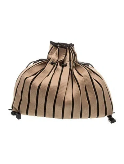 Pre-owned Issey Miyake Evening Bag In Neutral