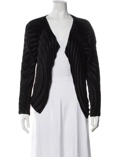 Pre-owned Issey Miyake Evening Jacket In Black