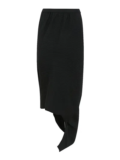 Issey Miyake Aerate Midi Skirt In Blue