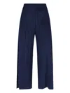 Issey Miyake February Pleated Pants In Navy