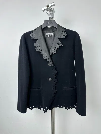 Pre-owned Issey Miyake Fete Blazer In Black