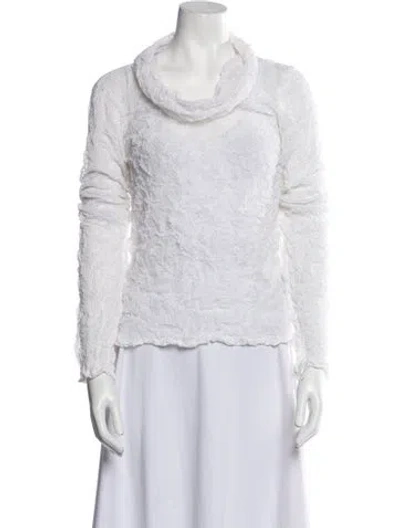 Pre-owned Issey Miyake Fete Vintage 2008 Sweatshirt In White