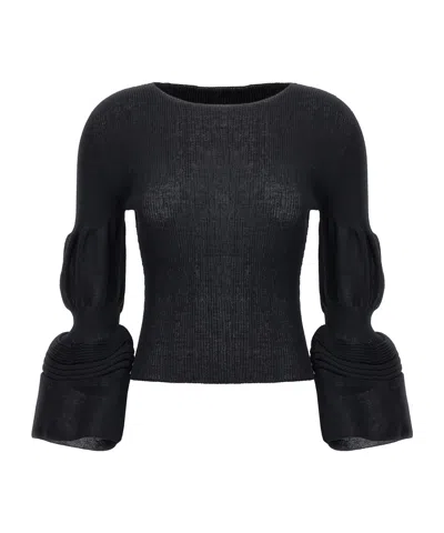 ISSEY MIYAKE ISSEY MIYAKE ASSEMBLAGE PUFF-SLEEVED BRANCH TOP