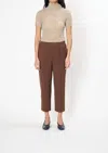 Issey Miyake Fit Pants In Leaves Brown