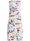 Issey Miyake Fizzy Midi Dress In White