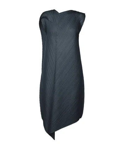 Issey Miyake Flare Dress In Multi