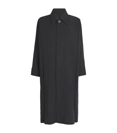 Issey Miyake Flat Coat In Black
