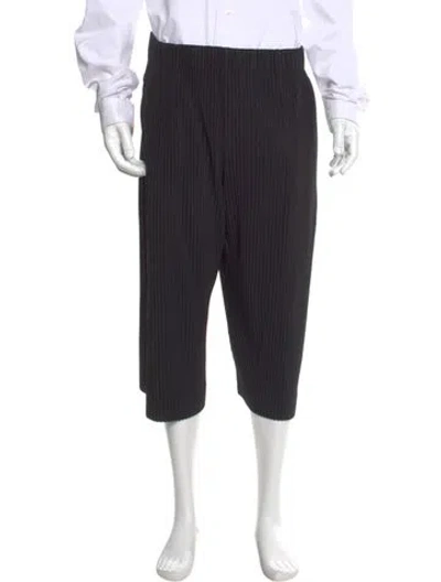 Pre-owned Issey Miyake Flat Front Shorts In Black