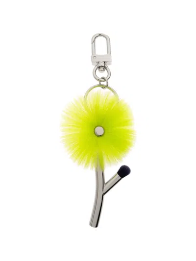 Issey Miyake Flower-charm Keyring In Yellow