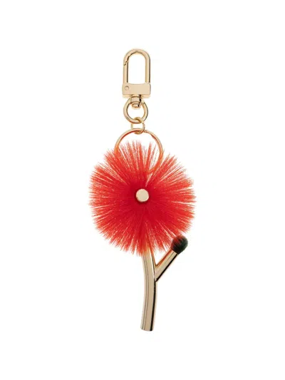 Issey Miyake Flower-detail Keyring In Multi