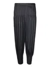 ISSEY MIYAKE FLUFFY PLEATS PLEASE BLACK TROUSERS