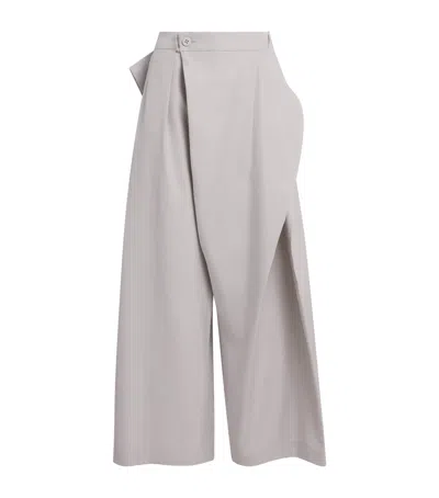 Issey Miyake Fluttering Trousers In Gray