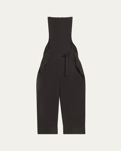 Issey Miyake Fold To Form Belted Jumpsuit In Black