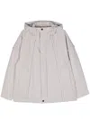 Issey Miyake Frame Hooded Jacket In Grey