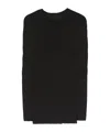 Issey Miyake Women Fringed Long Top In Black