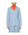 Issey Miyake Front Button Sweater In Blue