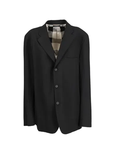 Pre-owned Issey Miyake Front-pocket Blazer In Black