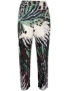 Issey Miyake Multicolor Frosty Forest Trousers In Black