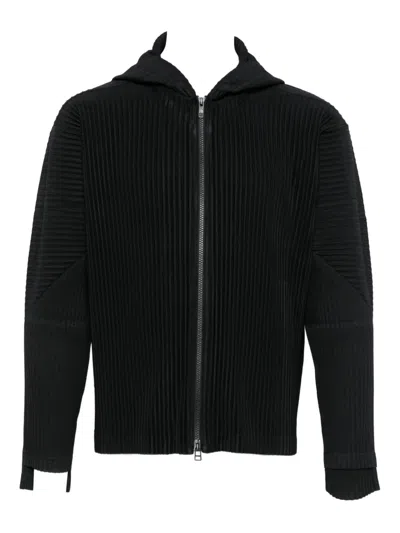 ISSEY MIYAKE FULLY-PLEATED ZIP-UP HOODIE