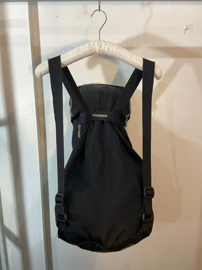Pre-owned Issey Miyake Futuristic Backpack In Black