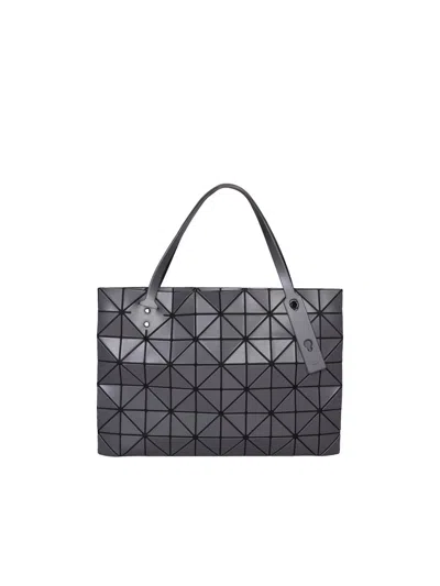 Issey Miyake Geometric Pattern Tote Bag In Grey