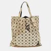 Issey Miyake Gold/black Pvc And Mesh Bao Bao Tote In Gold