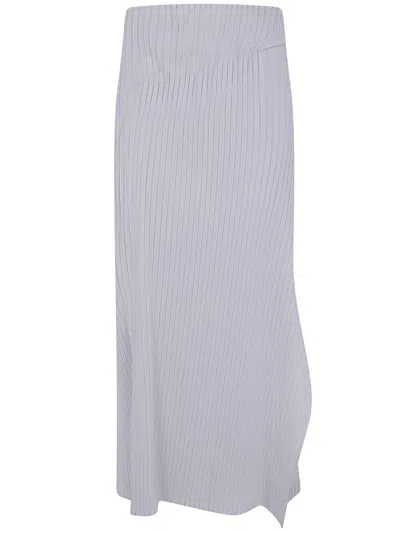 Issey Miyake Gonna Lunga Pieghettata "pleated On Pleats" In Gray
