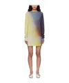 Issey Miyake Gradient Pattern Dress In Nude