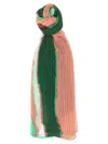 Issey Miyake Green Grainy Colors Madame-t Stole