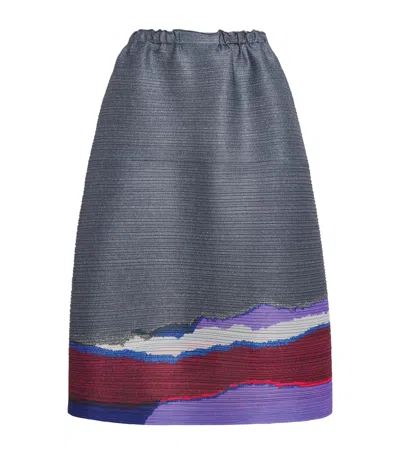 Issey Miyake Grainy Colors Midi Skirt