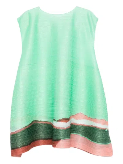 Issey Miyake Grainy Printed Tunic