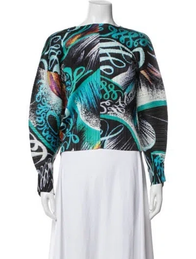 Pre-owned Issey Miyake Graphic Print Jacket In Multicolor