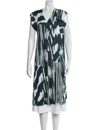 Pre-owned Issey Miyake Graphic Print Jacket W/ Tags In Blue