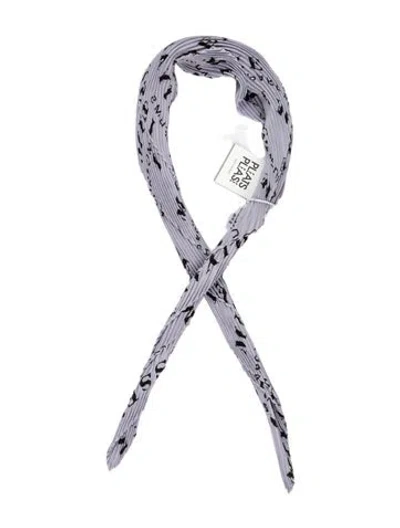 Pre-owned Issey Miyake Graphic Print Scarf W/ Tags In Purple