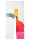 Issey Miyake Graphic-print Trousers In White