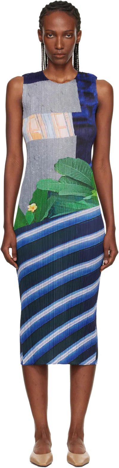 Issey Miyake City Collage In Black