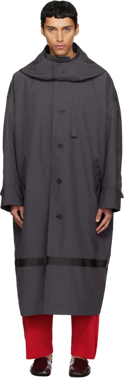 Issey Miyake Gray Carrier Carried Coat