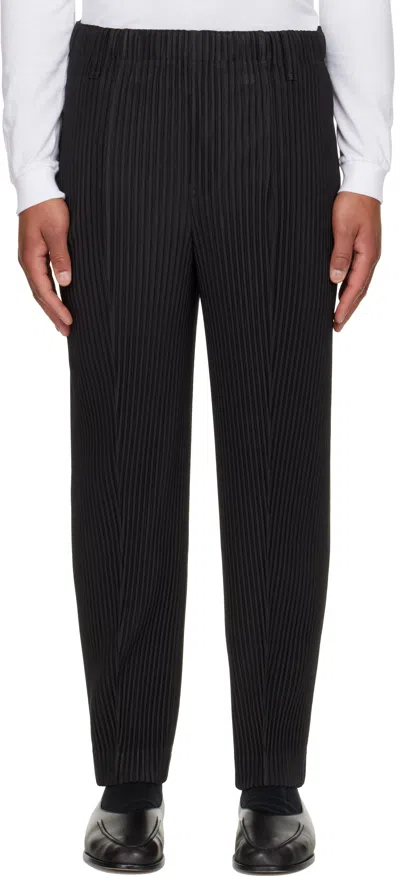 Issey Miyake Gray Compleat Trousers In Animal Print